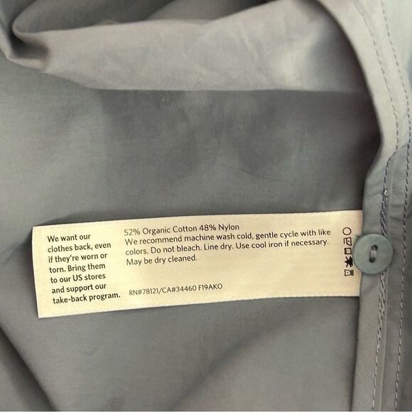 NWT EILEEN FISHER Hooded lightweight Jacket in Chambray Blue - Picture 12 of 12